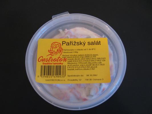 Pařížský salát - obal výrobku