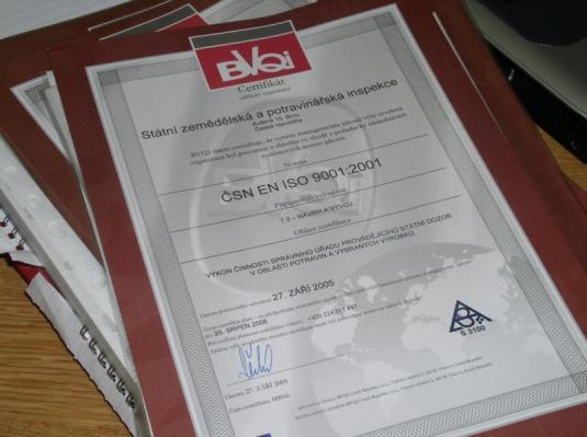 Certifikát SMJ pro SZPI