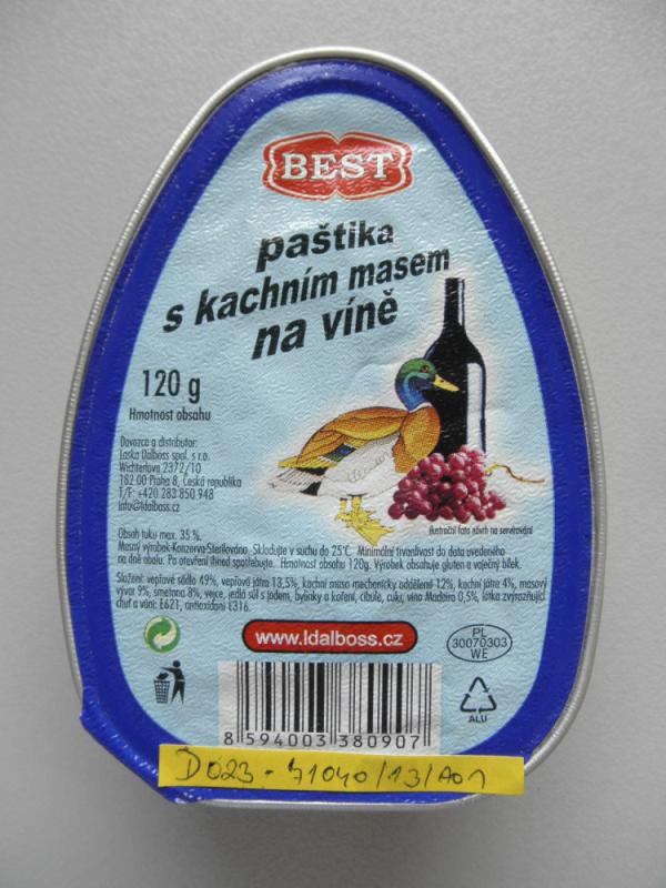 BEST - Pastika s kachnim masem na vine .JPG