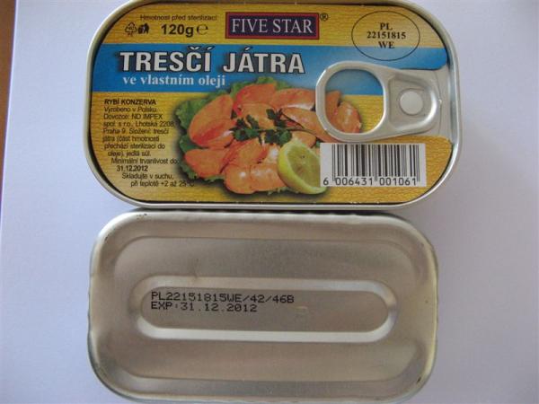 Tresčí játra FIVE STAR.jpg